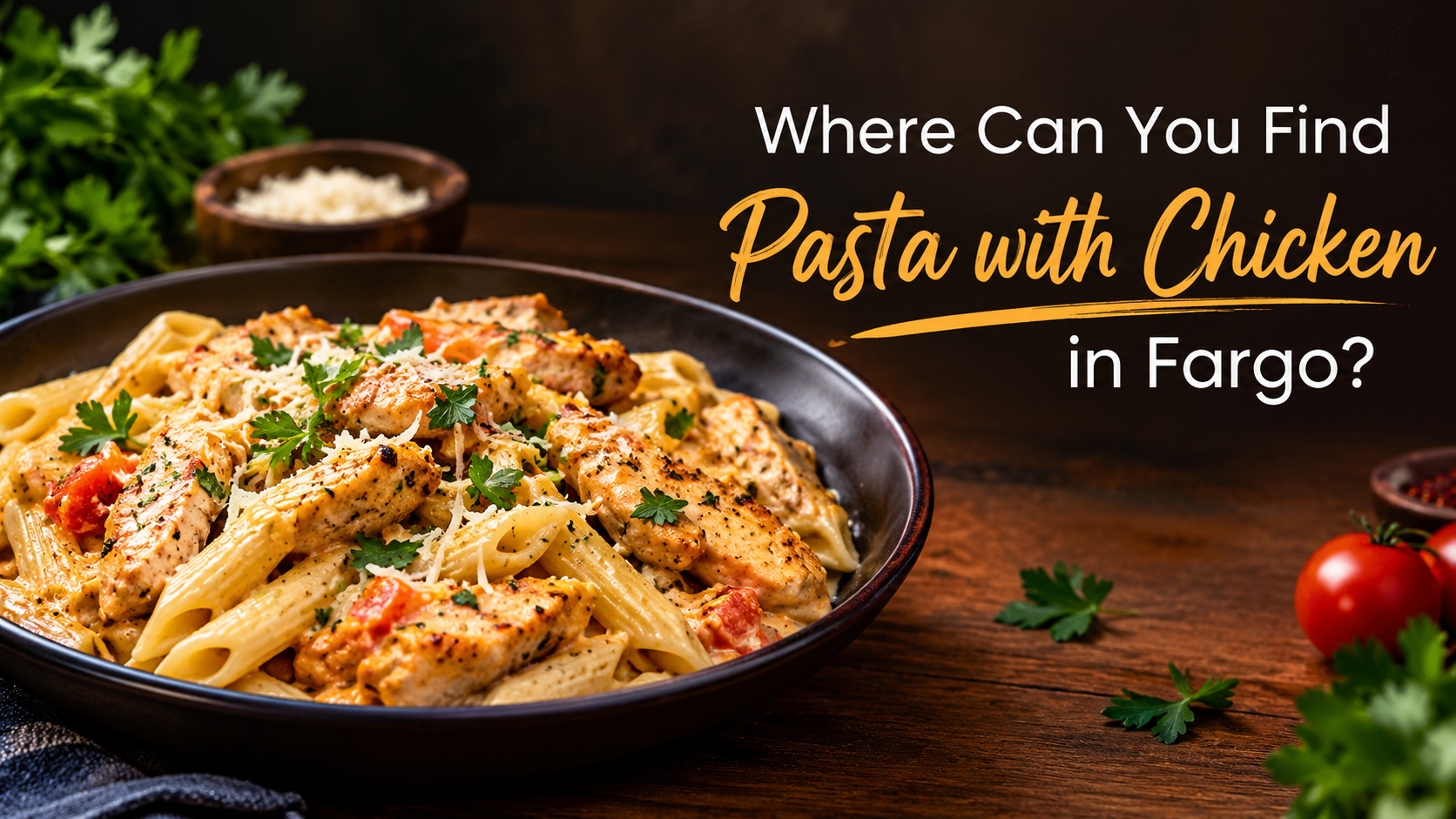 Pasta with Chicken Fargo | Order from Rugsan Cuisine